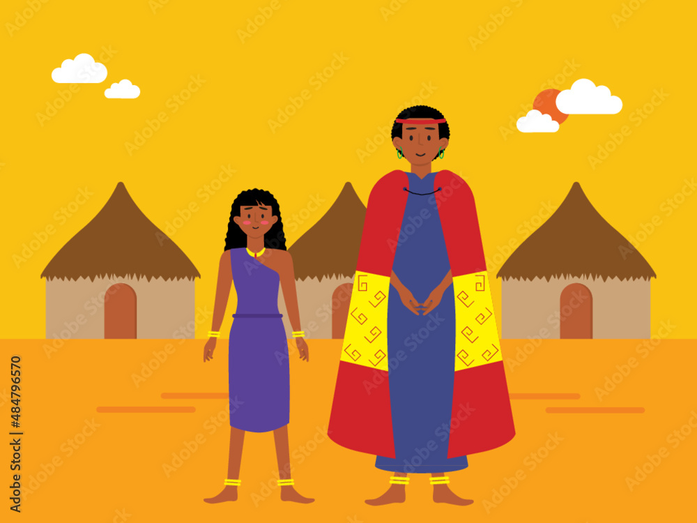 African vector illustration African vector illustration