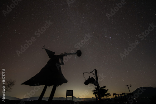嬬恋村　愛妻の丘と星空