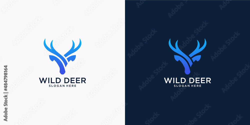 deer logo creative simple design deer logo creative simple design