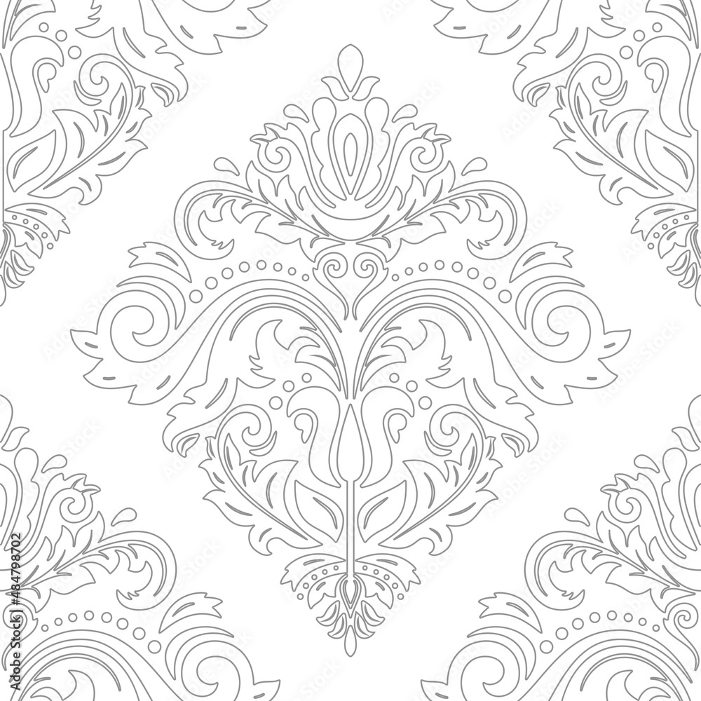 Classic seamless vector pattern. Damask orient ornament. Classic vintage light background. Orient pattern for fabric, wallpapers and packaging Classic seamless vector pattern. Damask orient ornament. Classic vintage light background. Orient pattern for fabric, wallpapers and packaging