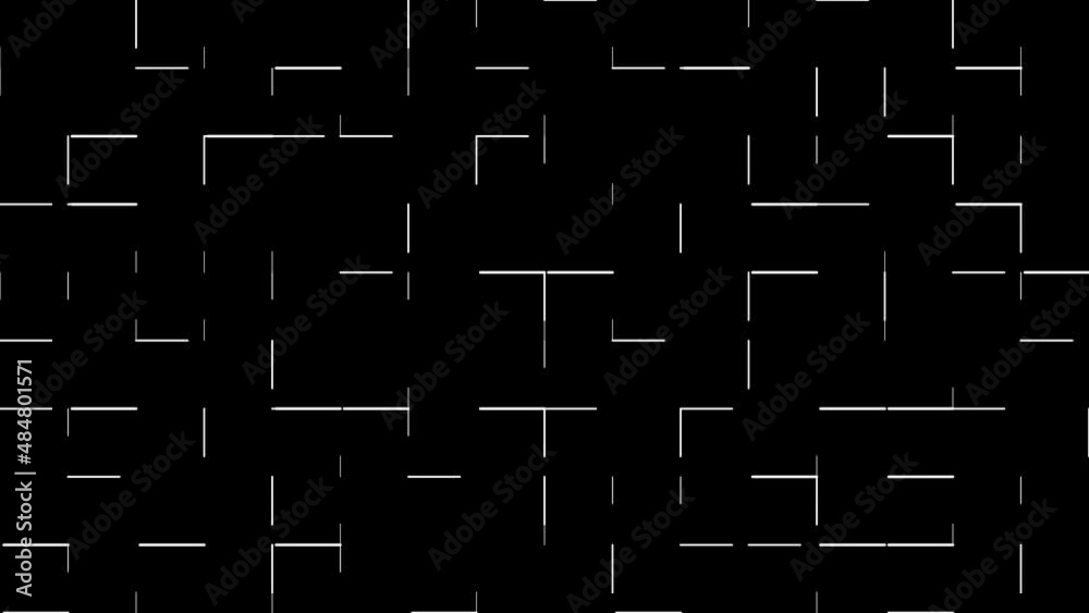 Animation of movement of chaotic stripes and straight segments. White color on transparent background with alpha channel. Loop able. Concept overlay glitch effect, dynamic backdrop. Animation of movement of chaotic stripes and straight segments. White color on transparent background with alpha channel. Loop able. Concept overlay glitch effect, dynamic backdrop.