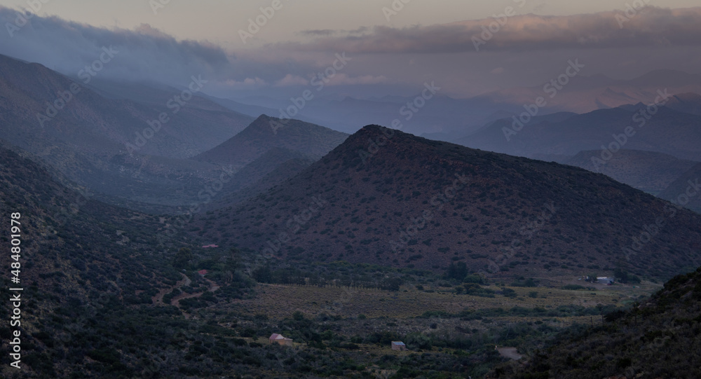 Landscape in the Central Karoo region in South Africa