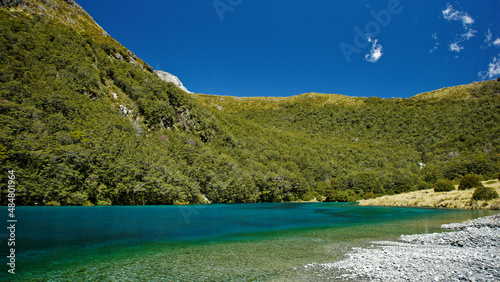 Foto Blue lake, Nelson Lakes National Park, south island, New Zealand