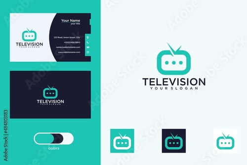 television logo design template