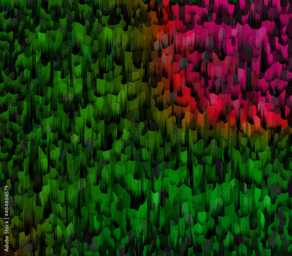 Obraz premium Abstract neon glitch art texture background image.