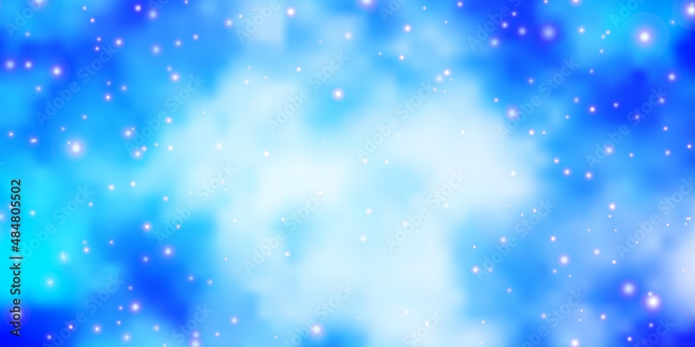 Light Pink, Blue vector pattern with abstract stars. Decorative illustration with stars on abstract template. Pattern for new year ad, booklets. Light Pink, Blue vector pattern with abstract stars. Decorative illustration with stars on abstract template. Pattern for new year ad, booklets.