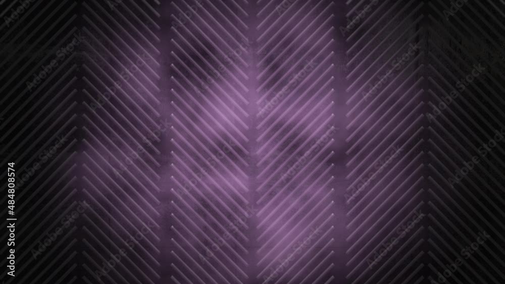 Neon purple lights and stripes pattern, motion abstract business, corporate and disco style background