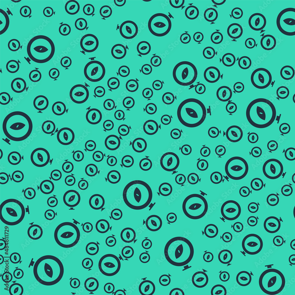 Black Compass icon isolated seamless pattern on green background. Windrose navigation symbol. Wind rose sign. Vector Black Compass icon isolated seamless pattern on green background. Windrose navigation symbol. Wind rose sign. Vector