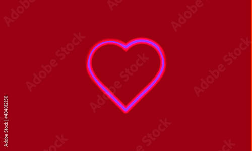 heart or 14 february or valentine day love logo vector logo template