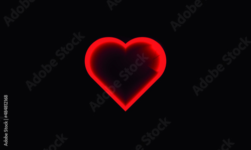 heart or 14 february or valentine day love logo vector logo template
