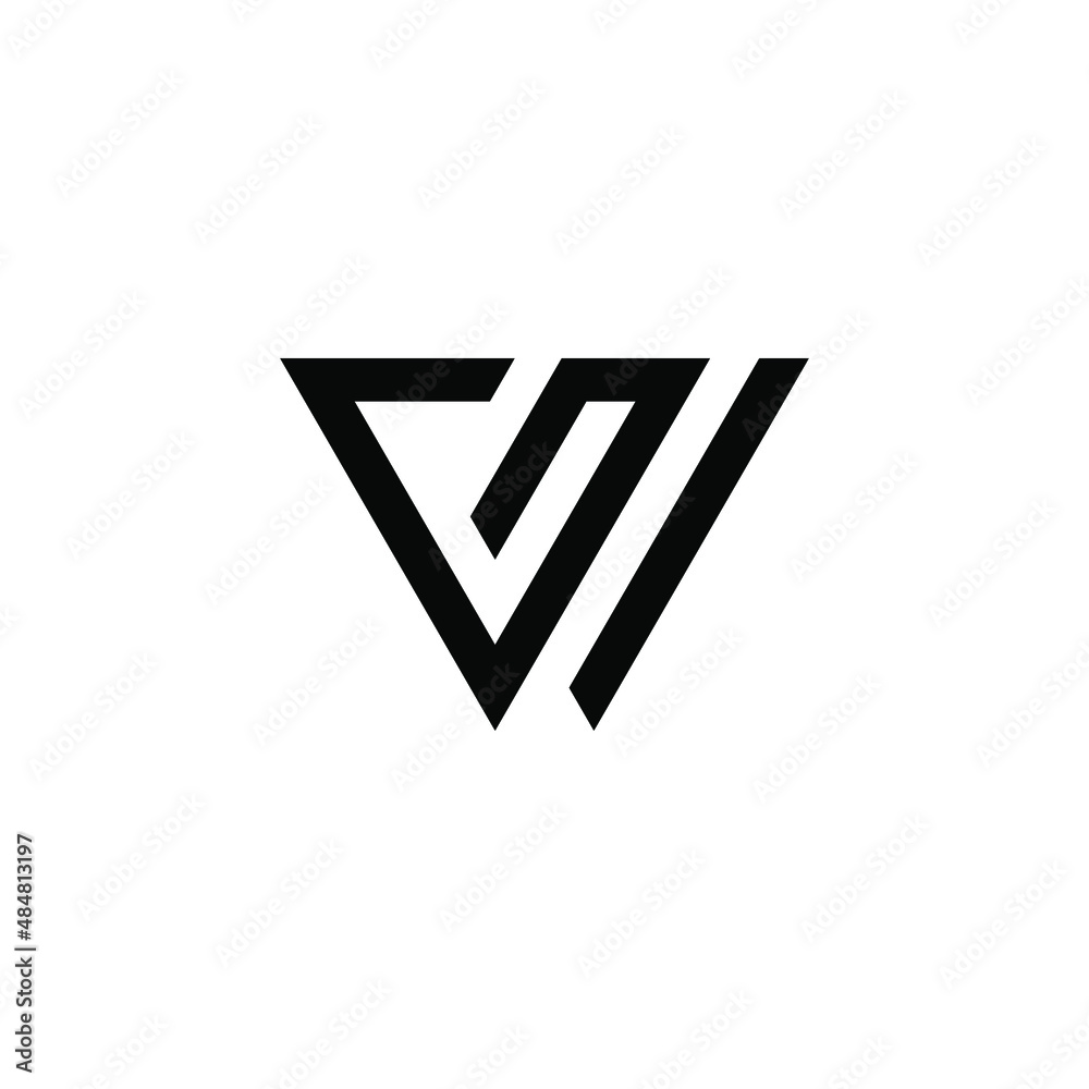 Initial letter WG logo design vector Initial letter WG logo design vector