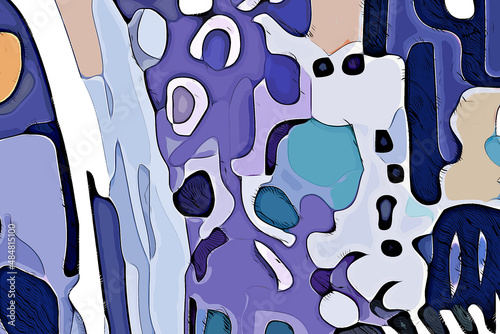 Abstract beautiful colorful geometric illustration