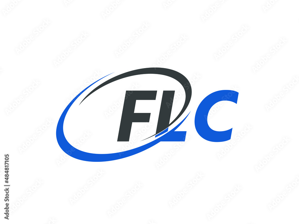 FLC letter creative modern elegant swoosh logo design FLC letter creative modern elegant swoosh logo design