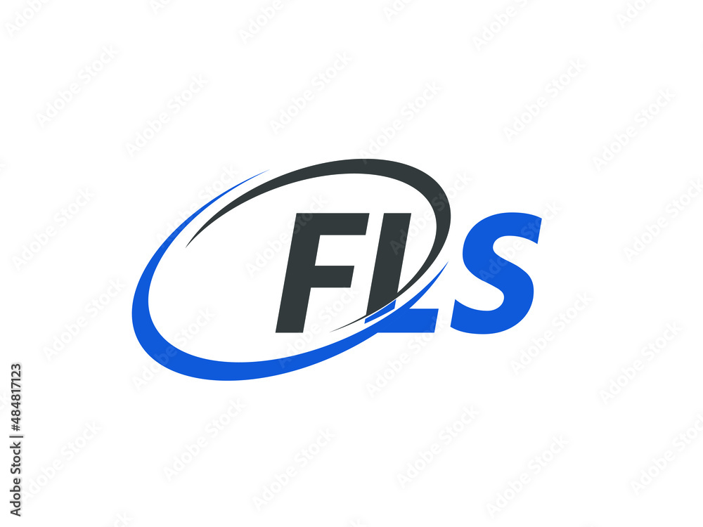 FLS letter creative modern elegant swoosh logo design FLS letter creative modern elegant swoosh logo design