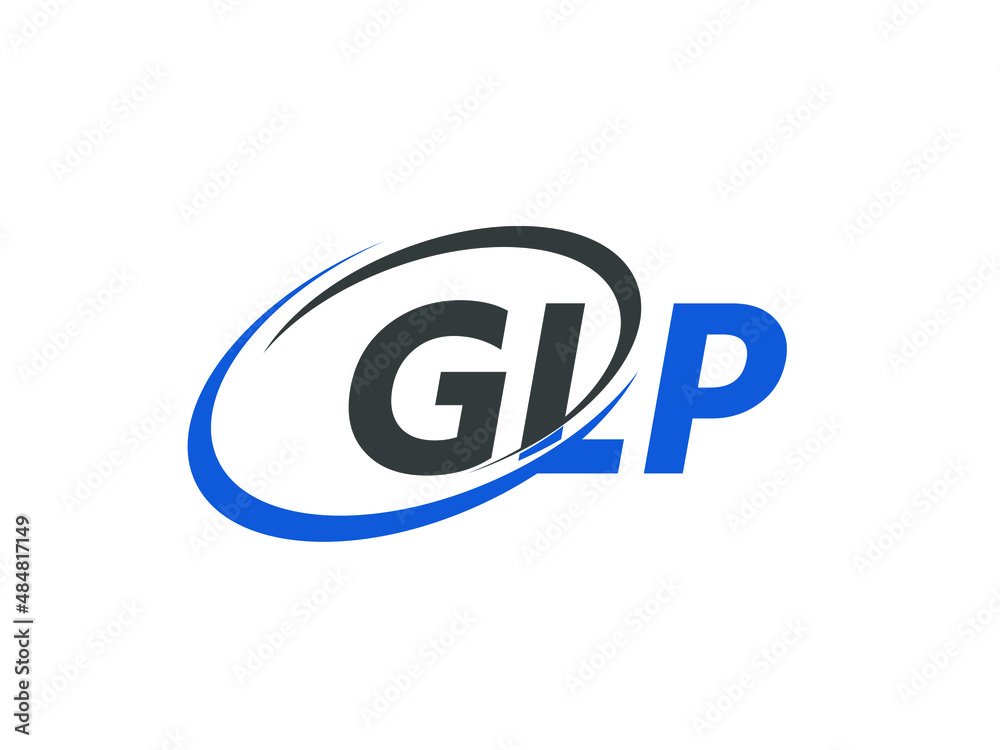 GLP letter creative modern elegant swoosh logo design GLP letter creative modern elegant swoosh logo design