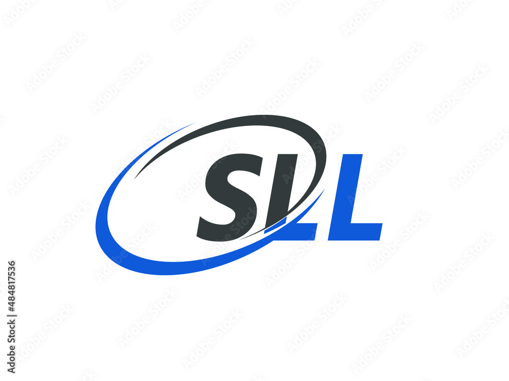SLL letter creative modern elegant swoosh logo design SLL letter creative modern elegant swoosh logo design