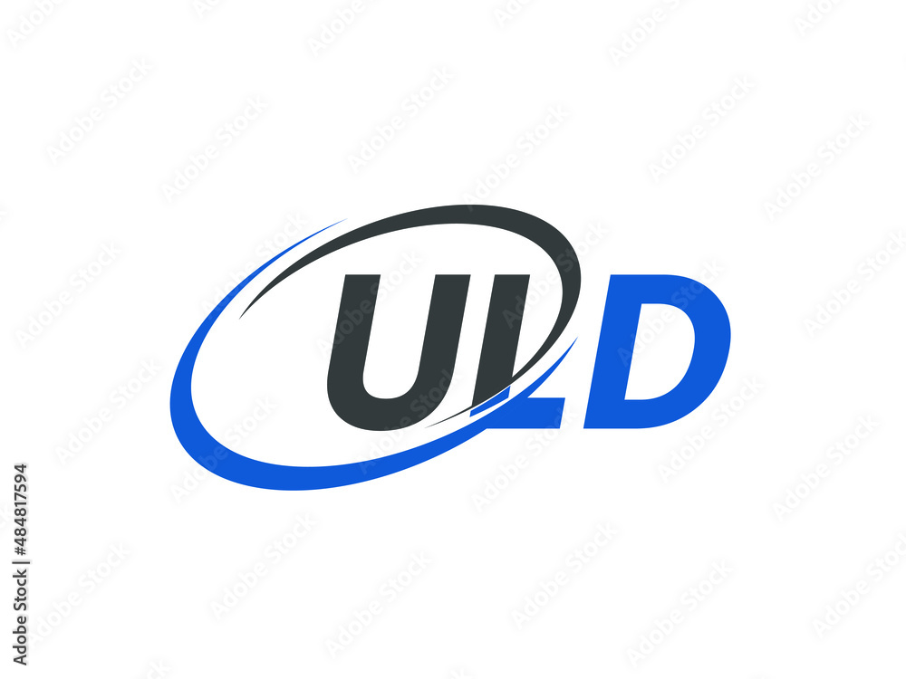 ULD letter creative modern elegant swoosh logo design ULD letter creative modern elegant swoosh logo design
