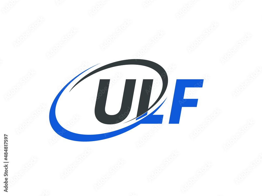 ULF letter creative modern elegant swoosh logo design ULF letter creative modern elegant swoosh logo design