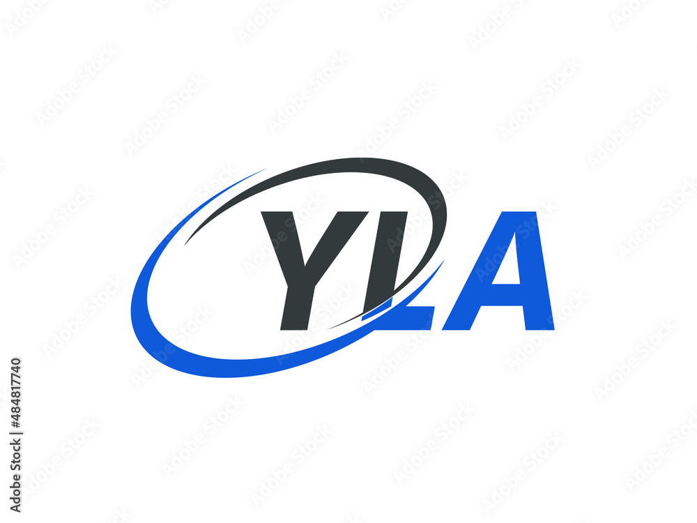 YLA letter creative modern elegant swoosh logo design YLA letter creative modern elegant swoosh logo design