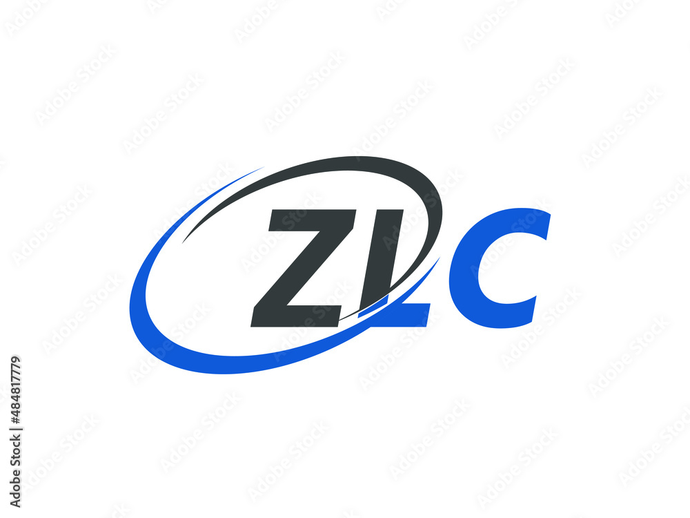 ZLC letter creative modern elegant swoosh logo design ZLC letter creative modern elegant swoosh logo design
