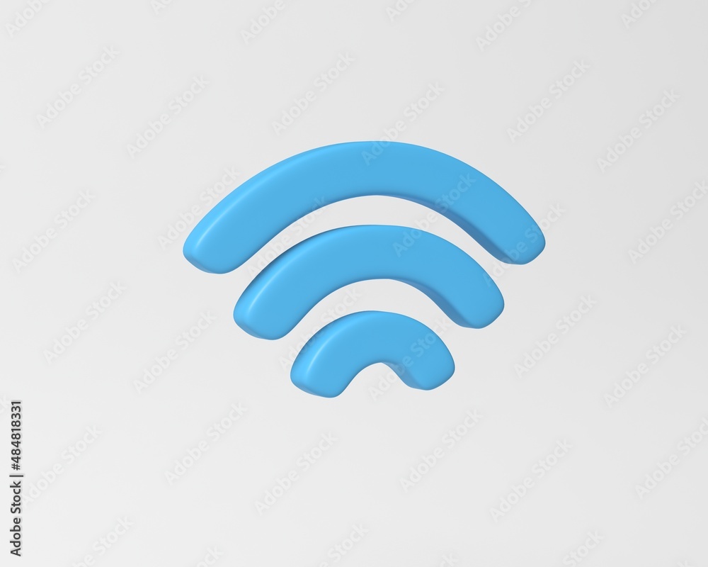 3D Wi-Fi icon. Wi-Fi symbol for web, internet. Wi-Fi hotspot zone.
The concept of wireless connection technology. 3D rendering illustration. 3D Wi-Fi icon. Wi-Fi symbol for web, internet. Wi-Fi hotspot zone.
The concept of wireless connection technology. 3D rendering illustration.