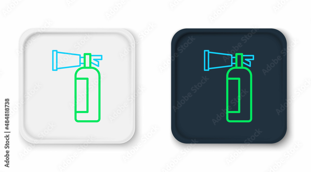 Line Fire extinguisher icon isolated on white background. Colorful outline concept. Vector Line Fire extinguisher icon isolated on white background. Colorful outline concept. Vector