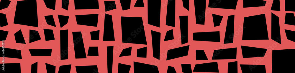 Fototapeta premium Offset Quads generative art background art illustration