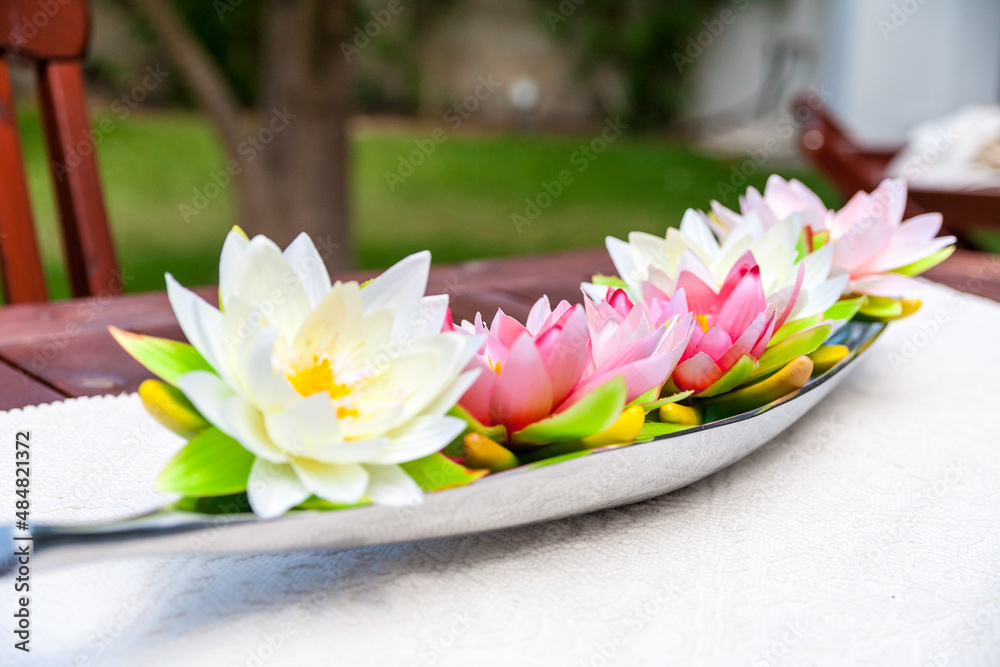 Flower table centerpiece. Flower table centerpiece.