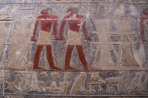  Egyptian hieroglyphic script used by ancient Egyptians to represent their language.