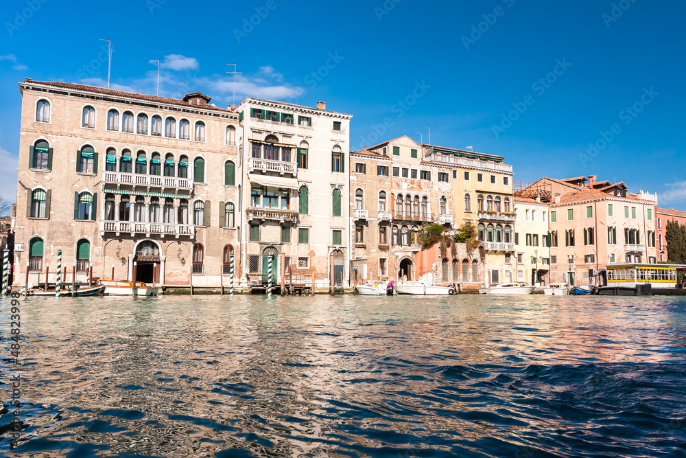 Venice from gondola - obrazy, fototapety, plakaty 