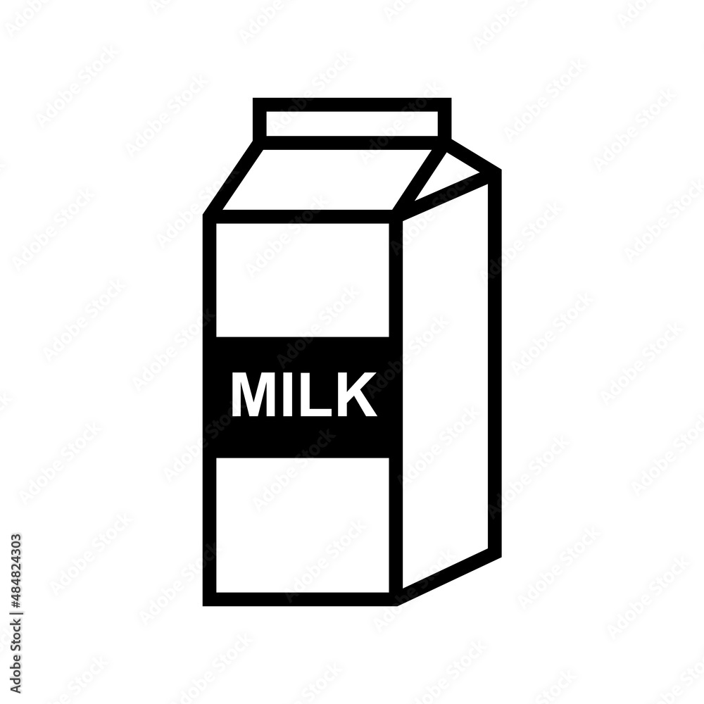 milk dairy products food icon vector