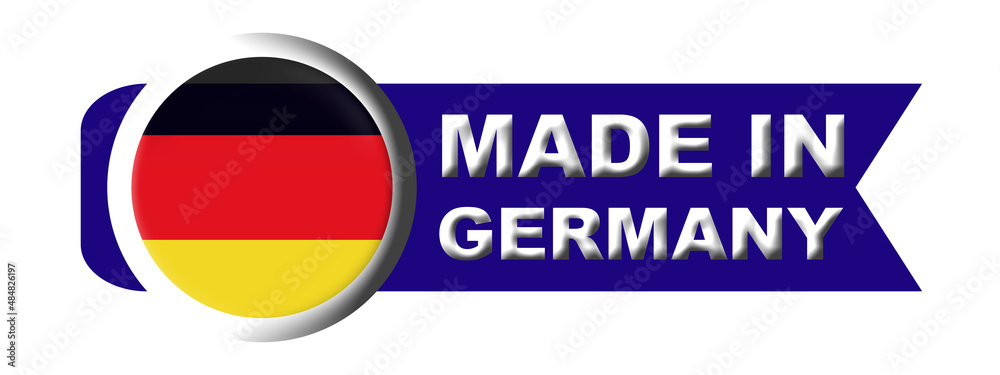 Made in Germany Circular Flag Concept - 3D Illustration Made in Germany Circular Flag Concept - 3D Illustration