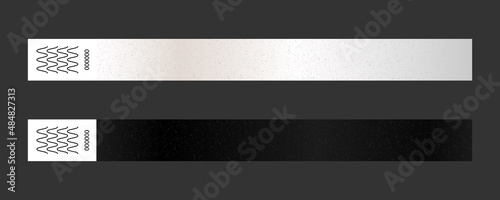 Slika na platnu Paper bracelet vector mockups for concert, vip zone or festival