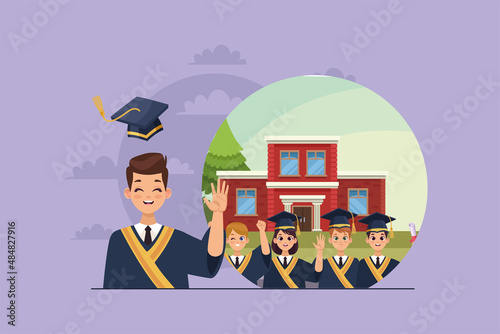 graduates in the school