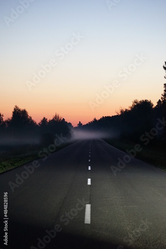 sunset on the road © Viacheslav