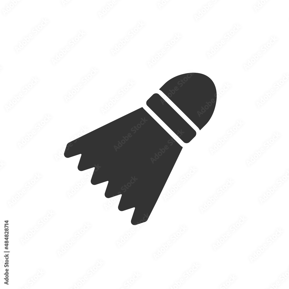 icon of the badminton shuttlecock. raster illustration icon of the badminton shuttlecock. raster illustration