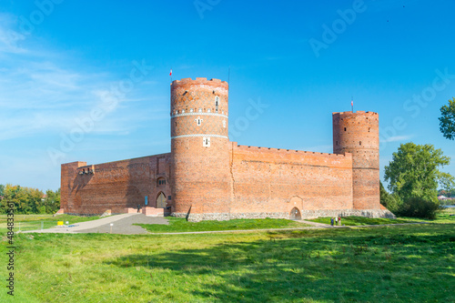 Medival brick castle of the Masovian Dukes in Ciechanow in Poland. Castle built in the fourteenth or fifteenth century by the Masovian Duke Siemowit III. photo