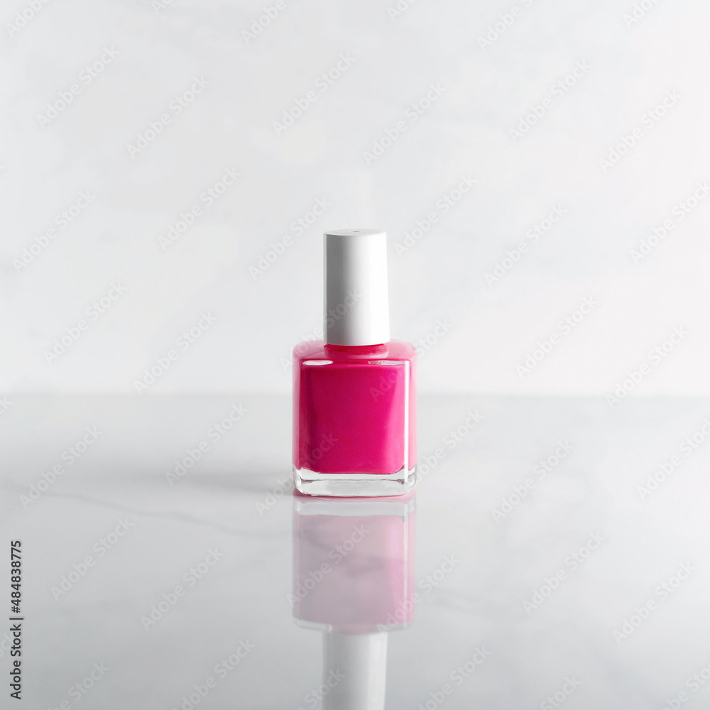 Pink nail polish