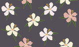 seamless art pattern with abstract flowers Modern design for paper, cover, fabric, interior. and other users Seamless vector pattern with hand drawn textures. Modern abstract design.