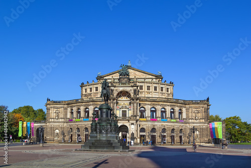 Semperoper in Dresden, Saxony, Germany