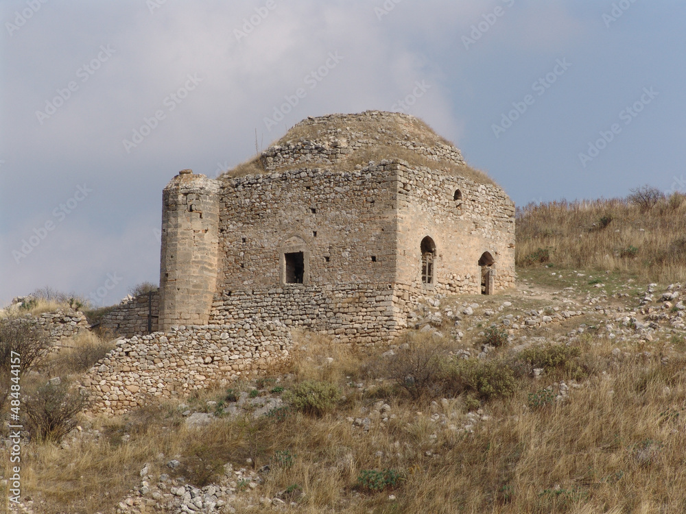 Stone ruins in Corinth, Greece