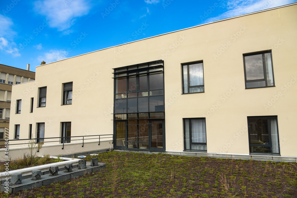 view of a new housing construction