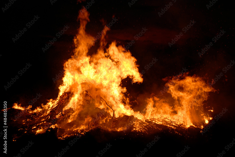 Easter fire as a symbol for natural forces, destruction and myths .