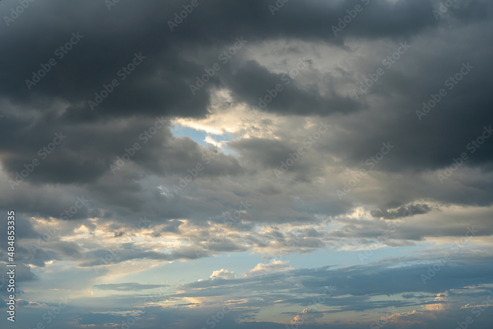 Fototapeta premium Panoramic photo of storm clouds on the sky