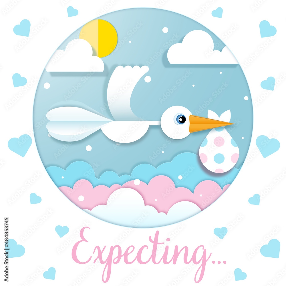 card stork delivers baby card stork delivers baby