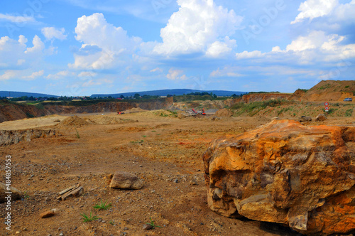 Kopalnia kamienia teren po wydobyciu