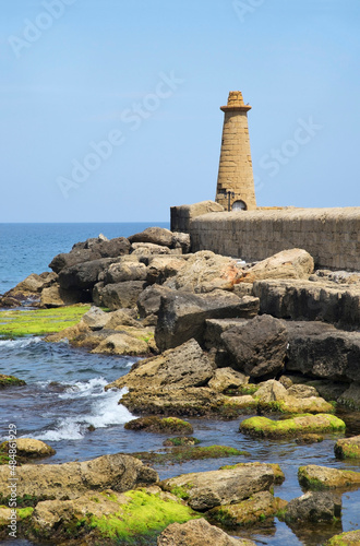 Ancient lantern in Kyrenia. Cyprus