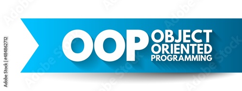 OOP - Object Oriented Programming acronym, technology concept background photo