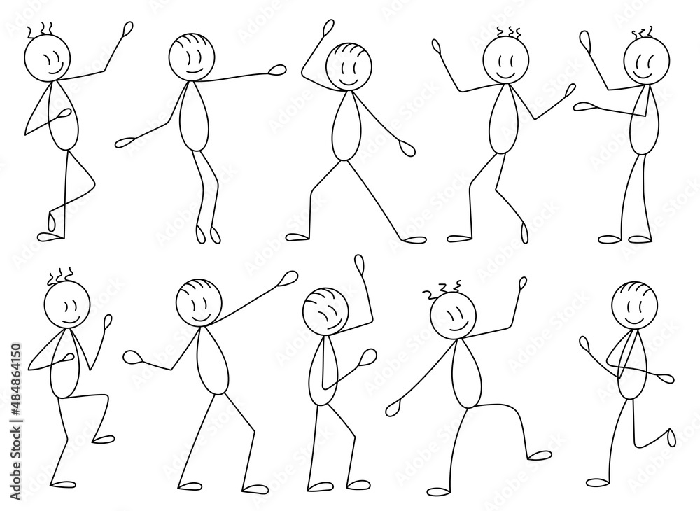 figure people dancing set ,contour figure people dancing set ,contour