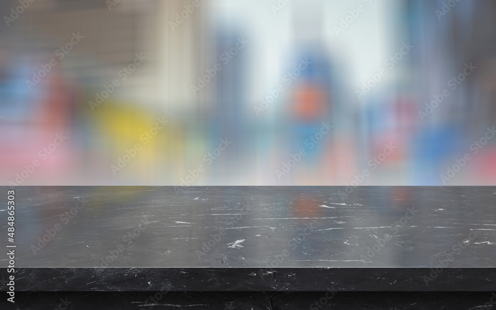 product podium background with dark marble